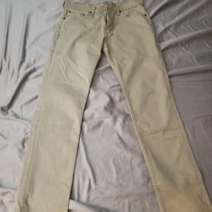 Levi's 511 5 pocket pants tan slim 31x32